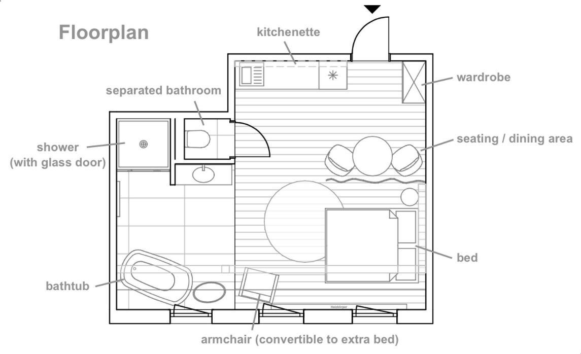 Zentrale 1-Zimmer-Ferienwohnung Mit Digitalem Check In Хоф Екстериор снимка